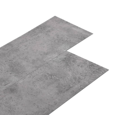 vidaXL barna cement 2 mm-es öntapadó PVC padlóburkoló lapok 5,21m² (330186) építőanyag