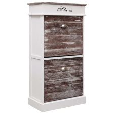 vidaXL barna császárfa cipőszekrény 50 x 28 x 98 cm kerti bútor