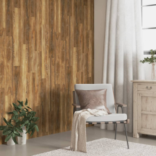 vidaXL barna fa megjelenésű PVC fali panel 4,12 m² dekorburkolat