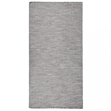 vidaXL Barna-fekete lapos szövésű kültéri szőnyeg 100 x 200 cm lakástextília