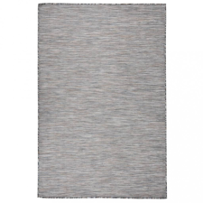 vidaXL barna-fekete lapos szövésű kültéri szőnyeg 120 x 170 cm lakástextília