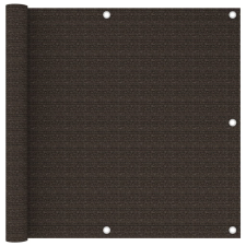 vidaXL barna HDPE erkélyparaván 90 x 400 cm kerti bútor