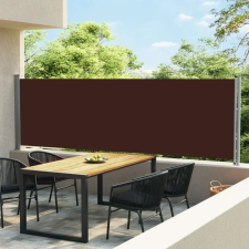 vidaXL barna kihúzható oldalsó terasz-napellenző 140 x 600 cm kerti bútor