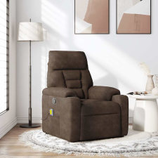 vidaXL barna mikroszálas szövet dönthető masszázsfotel (4015569) masszázsfotel