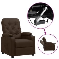 vidaXL barna műbőr felállást segítő dönthető fotel bútor