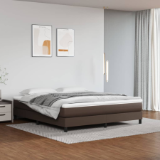 vidaXL barna műbőr rugós ágykeret 160x200 cm ágy és ágykellék