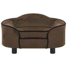 vidaXL barna plüss kutyakanapé 67 x 47 x 36 cm (171085) szállítóbox, fekhely kutyáknak