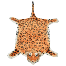 vidaXL barna plüss leopárd szőnyeg 139 cm (80170) lakástextília