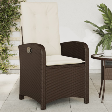 vidaXL barna polyrattan dönthető kerti szék párnákkal kerti bútor