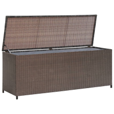 vidaXL Barna polyrattan kerti tárolóláda 120 x 50 x 60 cm kerti bútor
