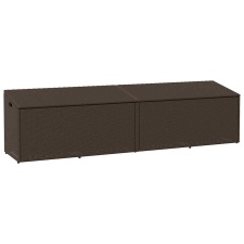 vidaXL barna polyrattan kerti tárolóláda 220x50x58 cm kerti tárolás