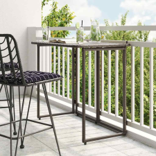 vidaXL barna polyrattan összecsukható kerti asztal 90x51x75 cm kerti bútor