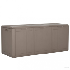 vidaXL Barna PP rattan kerti tárolóláda 270 L kerti tárolás