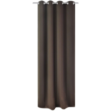 vidaXL barna sötétítőfüggöny fém függönykarikákkal 270 x 245 cm lakástextília
