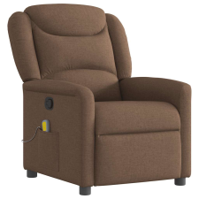 vidaXL barna szövet dönthető masszázsfotel (4015610) masszázsfotel