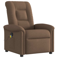 vidaXL barna szövet dönthető masszázsfotel (4015630) masszázsfotel