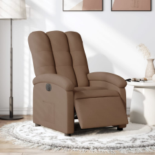 vidaXL barna szövet elektromos dönthető fotel bútor