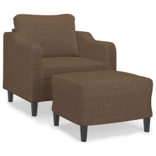 vidaXL barna szövet kanapéfotel lábtartóval 60 cm (3201130) bútor