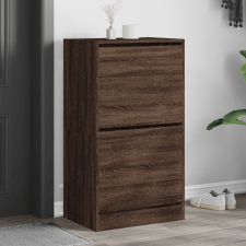 vidaXL barna tölgy cipőszekrény 2 kihajtható fiókkal 60x42x108 cm bútor