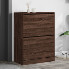vidaXL barna tölgy cipőszekrény 2 kihajtható fiókkal 80x42x108 cm bútor