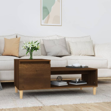 vidaXL barna tölgy fatermék dohányzóasztal 100 x 50 x 45 cm bútor