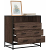 vidaXL barna tölgy szerelt fa fiókos szekrény 70x41x70 cm (849088 VidaXL)