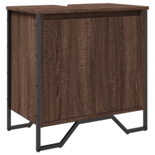 vidaXL barna tölgy szerelt fa fürdőszobai mosdószekrény 60x35x60 cm (848658) fürdőszoba bútor