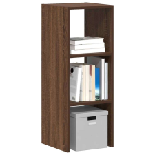 vidaXL barna tölgy szerelt fa könyvespolc halmozható 30 x 30 x 80 cm bútor