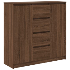 vidaXL barna tölgy szerelt fa tálalószekrény fiókos 100,5x35x98,5 cm (3328459) bútor