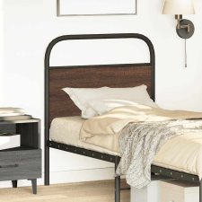 vidaXL barna tölgy színű acél és szerelt fa fejtámla 80 cm (4100334) ágy és ágykellék
