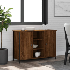 vidaXL barna tölgy színű műfa tálalószekrény 100 x 35 x 70 cm bútor