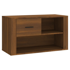 vidaXL barna tölgy színű szerelt fa cipősszekrény 80x35x45 cm (816759) bútor