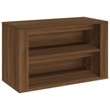 vidaXL barna tölgy színű szerelt fa cipőtartó 75x35x45 cm (816903) bútor