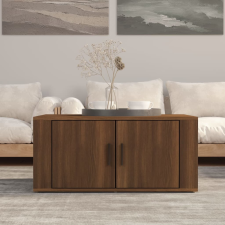 vidaXL barna tölgy színű szerelt fa dohányzóasztal 80 x 50 x 36 cm bútor