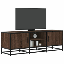 vidaXL barna tölgy színű szerelt fa és fém TV-szekrény 120x35x41 cm bútor