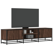 vidaXL barna tölgy színű szerelt fa és fém TV-szekrény 160x35x41 cm bútor