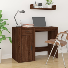 vidaXL barna tölgy színű szerelt fa íróasztal 100x49x75 cm íróasztal