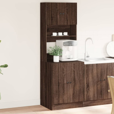 vidaXL barna tölgy színű szerelt fa konyhaszekrény 60 x 50 x 180 cm bútor