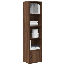 vidaXL barna tölgy színű szerelt fa könyvespolc 31x24x127 cm bútor