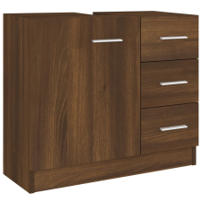 vidaXL barna tölgy színű szerelt fa mosdószekrény 63x30x54 cm (815632) fürdőszoba bútor