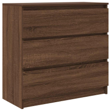 vidaXL barna tölgy színű szerelt fa tálalószekrény 80x35x76 cm (861739) bútor