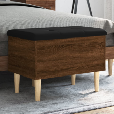 vidaXL barna tölgy színű szerelt fa tárolópad 62x42x46 cm bútor
