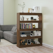 vidaXL barna tölgy színű térelválasztó könyvszekrény 100x30x135 cm bútor