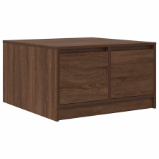 vidaXL barna tölgyfa dohányzóasztal fiókokkal 70,5x70x40 cm (3328414) bútor