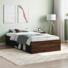 vidaXL barna tölgyszínű ágykeret 90 x 190 cm ágy és ágykellék