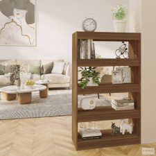 vidaXL Barna tölgyszínű fa könyvszekrény/térelválasztó 80x30x135 cm bútor