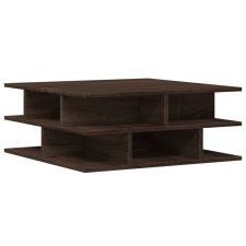 vidaXL barna tölgyszínű fatermék dohányzóasztal 70x70x29 cm (840750) bútor