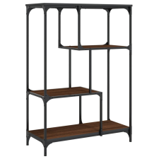 vidaXL barna tölgyszínű műfa és acél íróasztal 81x36x115 cm (835408) bútor
