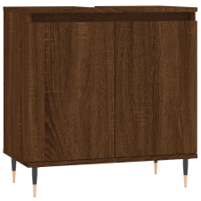 vidaXL barna tölgyszínű műfa fürdőszobaszekrény 58x33x60 cm (831579) fürdőszoba bútor