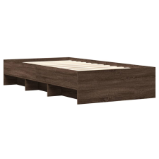 vidaXL barna tölgyszínű szerelt fa ágykeret 100 x 200 cm (3295673) ágy és ágykellék